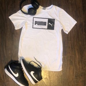 White puma t shirt